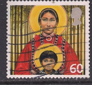 GB 2005 QE2 60p Christmas Virgin Mother & Child used SG 2585 ( G317 )