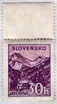 SLOVAKIA - #106 - UNUSED MINT NO GUM  - 1944 - SLOVA019DTS19