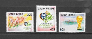 CAPE VERDE #864-6 WORLD CUP MNH