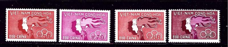 South Vietnam 162-65 MNH 1961 Youth Day