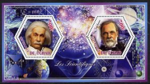 CHAD - 2014 - Scientists - Perf 2v Sheet #1 - MNH - Private Issue