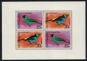 Suriname Birds MS 1977 MNH SG#MS874 MI#Block 18