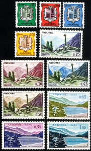 Andorra Stamps # 143-53 MNH XF Set Scott Value $55.00