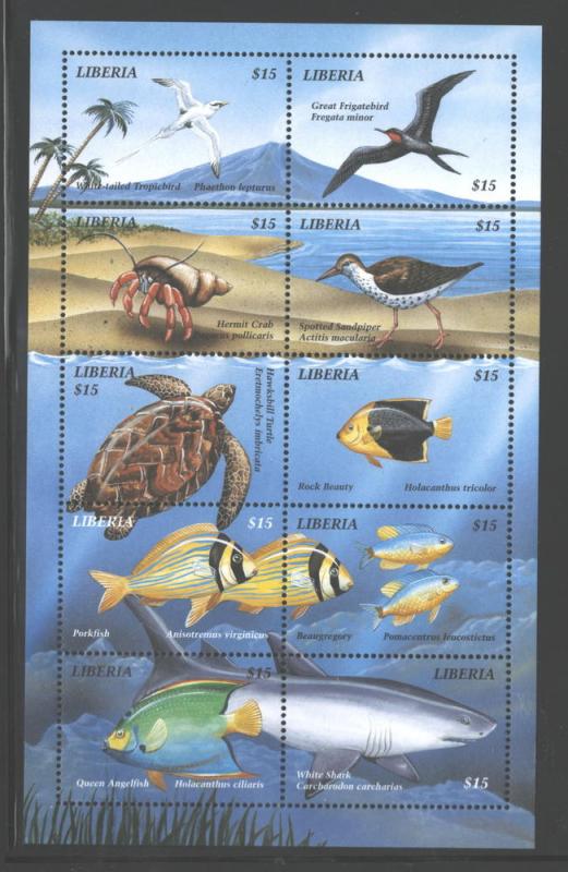 LIBERIA 1999 MARINE LIFE-FISH Scott #??/ in MICHEL  MNH