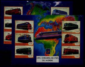 Guinea 1923-24 MNH m/s Trains SCV45