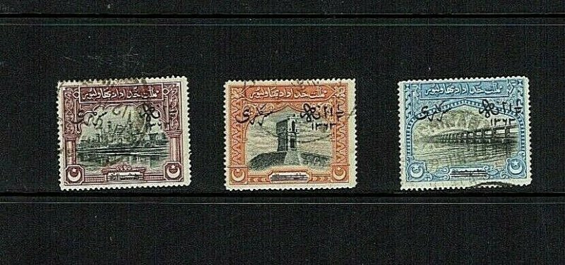 Bahawalpur: : 1945, Official overprints, surcharged,  good used set