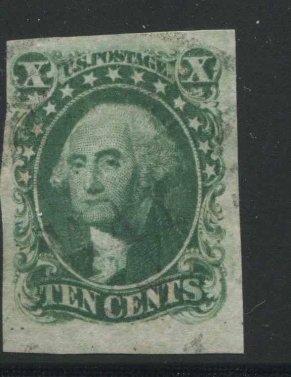 1855 US Stamp #13 10c Used VF Date Canceled Catalogue Value $1360