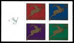 PCBstamps   US #3364/3367a Bk Pane $1.32(4x33c)Deer, MNH, (1)