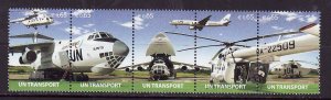 United Nations Vienna-Sc#479a- id8-unused NH set-Planes-Transportation-2010-