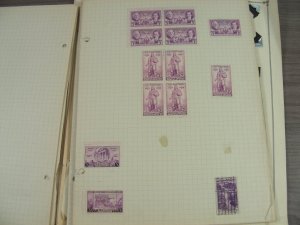 US, 100s of Stamps & a few Covers  mostly hinged on pages