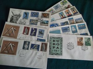 Greece 1967 year set official FDC's.