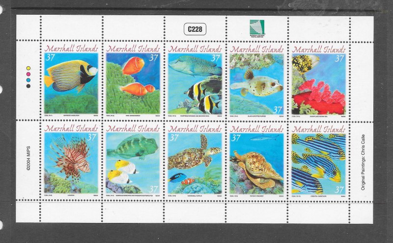 FISH - MARSHALL ISLANDS #843 S/S MNH