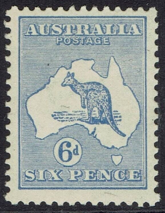 AUSTRALIA 1915 KANGAROO 6D 2ND WMK