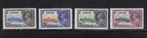 Gibraltar Scott # 100-103 F-VF OG lightly hinged nice color scv $ 29 ! see pic !