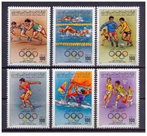 1984- Libya- Olympic Games - Los Angeles, USA- Football-Swimming- Basketball 