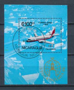 Nicaragua 1986  Scott 1560 CTO - 100cor, Airplanes, Fairchild 340