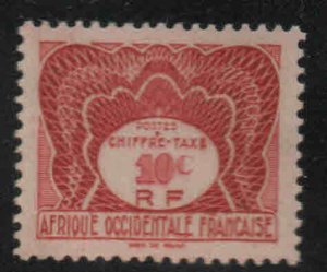 FRENCH West Africa Scott J1 MH*  Postage Due stamp