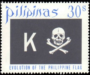 Philippines #1126-1135, Complete Set(10), 1972, Flags, Never Hinged