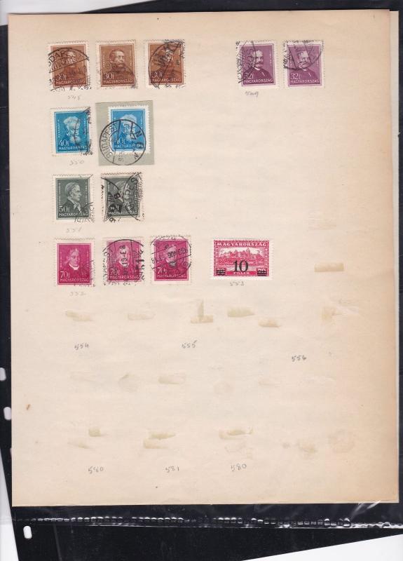 hungary early stamps page ref 18146