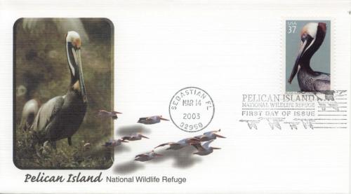 2003 Pelican Island NWR (Scott 3774) Fleetwood FDC