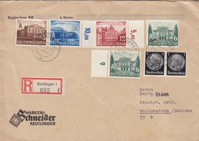 1941, Reutlingen to Wolkenstein, Germany, See Remark (28742)