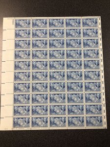 US 906 Map, Lincoln, Sun Yat-sen Sheet Of 50 Nice Gutter Snipe Mint Never Hinged