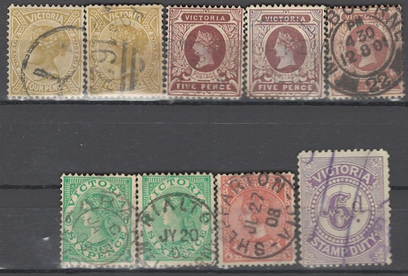 COLLECTION LOT OF #1496 VICTORIA 9 STAMPS 1901+ CLEARANCE