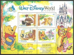 CANADA Sc# 1621b MNH FVF SS Walt Disney World Winnie the Pooh