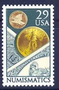 USA 1991, 29c Numismatics MNH Single # 2558
