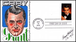 Scott 3692 37 Cents Cary Grant Bernard Goldberg Hand Painted FDC 23 Of 63