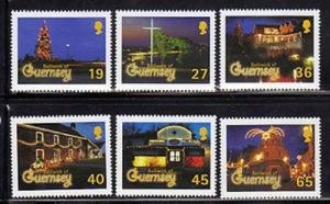 Guernsey 750-5 Christmas Mint NH