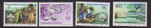 Papua New Guinea-Sc#437-40-unused NH set-1976-Boy Scouts-
