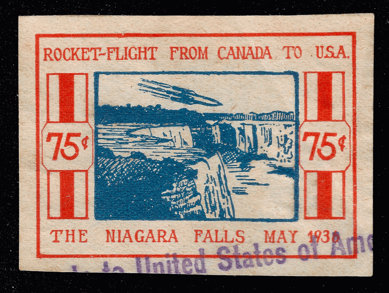 Canada 1936 Rocket Flight to USA Private issue