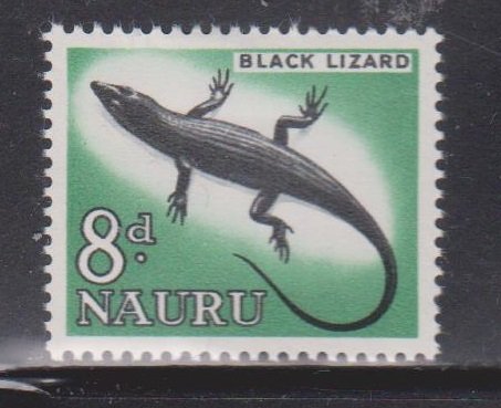 NAURU Scott # 52 MH - Black Lizard