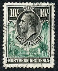Northern Rhodesia SG16 10/- Cat 110 pounds