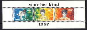 Netherlands Antilles #B253-B255a  MNH 1987 Child Welfare Sheet
