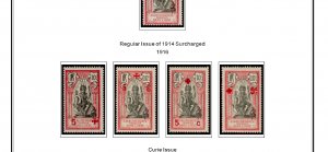 COLOR PRINTED FRENCH INDIA 1892-1954 STAMP ALBUM PAGES (29 illustrated pages)