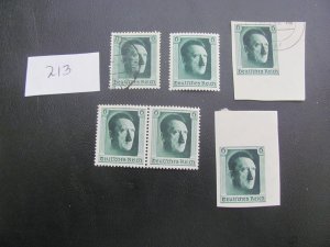 GERMANY 1937 MNH/USED HITLER LOT XF  (213)