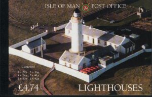 Isle of Man MNH Sc 666-71 Gibbons SB41 BOOKLET Lighthouses Value $ 17.50
