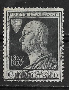 Italy #   189  Alessandro Volta   50c    (1)  VF Used