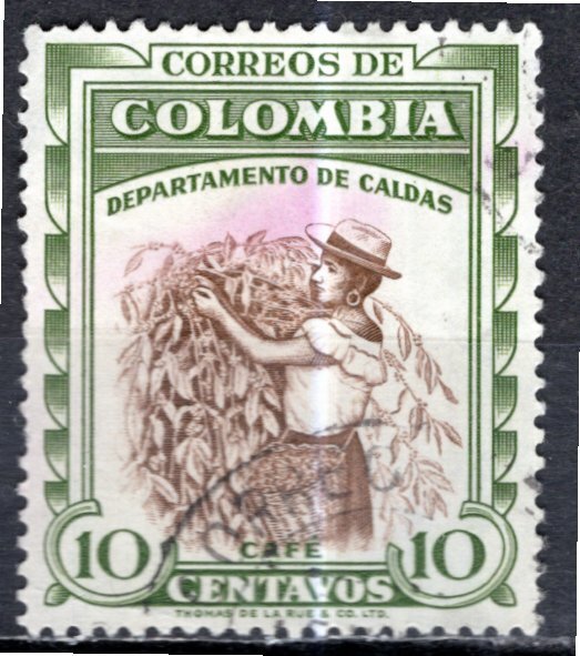 Colombia; 1958: Sc. # 683: Used Single Stamp