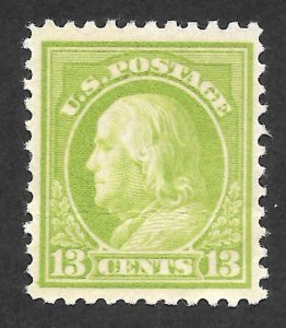 Doyle's_Stamps: MH 1919 Apple Green Franklin 13c, Scott #513*