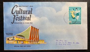 1963 Singapore Malaya First Day Cover FDC South East Asia Cultural Festival