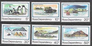 New Zealand L15 - L20 MNH Ross Dependency