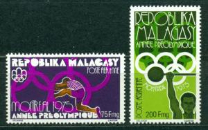 Malagasy Republic Scott #C149-C150 MNH Olympics 1976 Montreal CV$4+