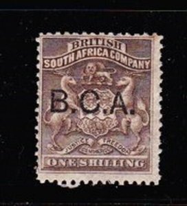 Album Treasures British Central Africa Scott # 7  1sh BCA Overprint Mint Hinged