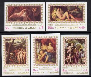 Fujeira 1971 Paintings of Nudes imperf set of 5 unmounted...