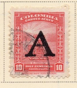 Colombia Air Post 1950 Early Issue Fine Used 10c. Optd 173197