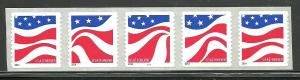 #4894-7 Red, White & Blue Coil PNC 5 Mint NH