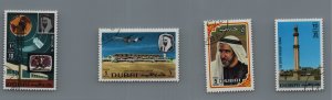 38 Dubai Stamps NH Light Cancels GREAT COLLECTION! Stock Numbers Listed Inside!